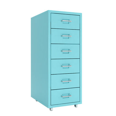 Cabinet mobile coloré de tiroir de stockage de 6 tiroirs de HELMER