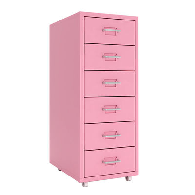 Cabinet mobile coloré de tiroir de stockage de 6 tiroirs de HELMER