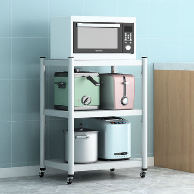 Support rond noir de stockage en métal de rangée du tube 3 d'appareils de cuisine