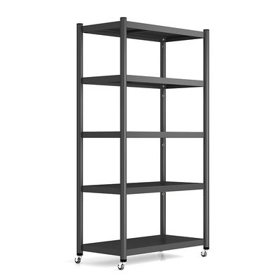 Taille multi cinq couches de support en acier mobile blanc d'étagère