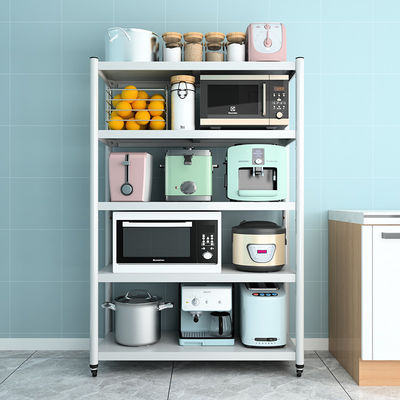 Taille multi cinq couches de support en acier mobile blanc d'étagère