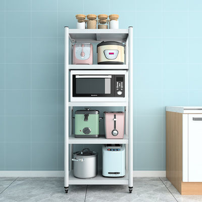 Taille multi cinq couches de support en acier mobile blanc d'étagère