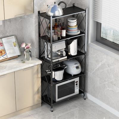 Couches pliables de support de étagère résistant en métal de stockage de cabinet 5