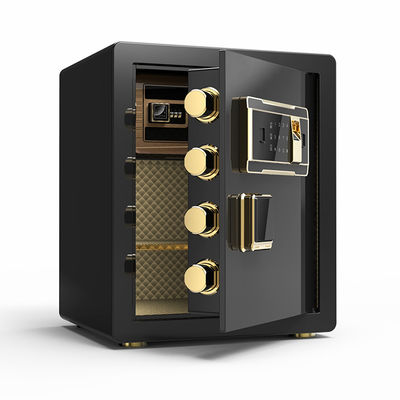 Coffre-fort électronique noir de maison de degré de sécurité de serrure d'empreinte digitale de la taille 45cm
