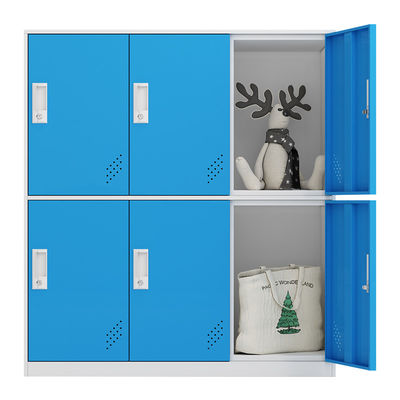 Cabinet de petite taille de casier de porte du stockage 6 en métal d'école pour des enfants