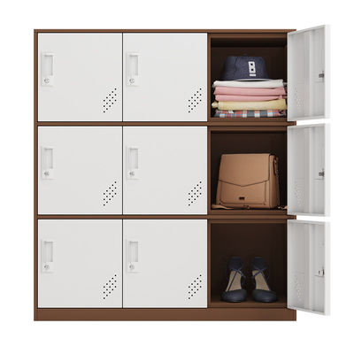 9 Ministère de l'Intérieur en acier de casier de taille de Cabinet de sacs de stockage en métal de portes demi