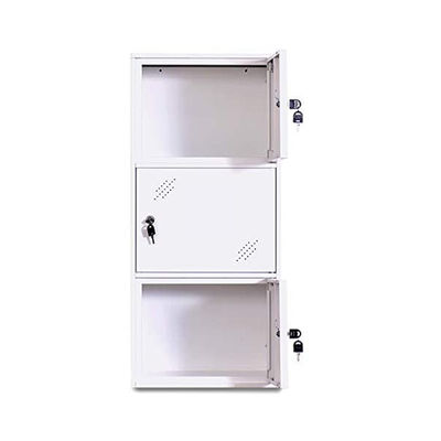 Casier de dossier en métal de casier de taille de bureau assemblé et combinable de la porte 3 blanche demi
