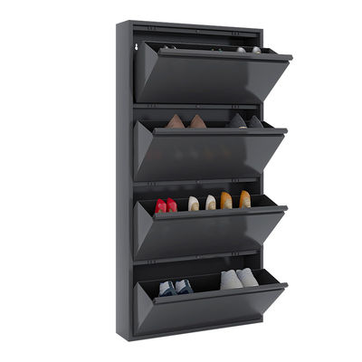 Placard à la maison de chaussures d'entreposage en en métal Cabinet fixé au mur de chaussure