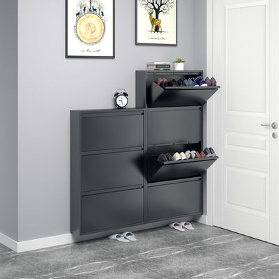 Placard à la maison de chaussures d'entreposage en en métal Cabinet fixé au mur de chaussure