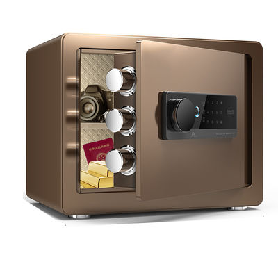 Coffre-fort intelligent de petite d'hôtel d'arme à feu de boîte serrure sûre à la maison noire de Digital avec la serrure d'empreinte digitale