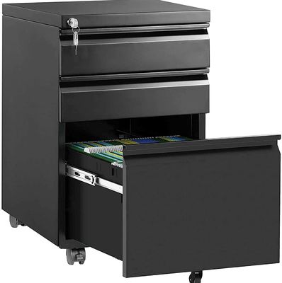 Classeur mobile en métal de tiroir de Stand 3 d'imprimante pour l'organisation de Ministère de l'Intérieur