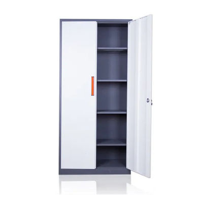 Meuble de rangement en métal de 2 d'oscillation étagères réglables des portes 4 pour le bureau