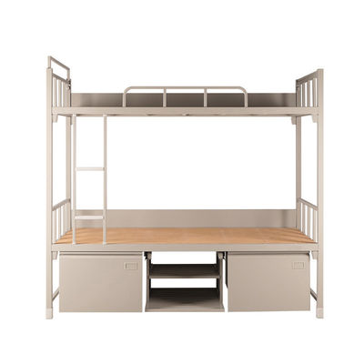 Double militaire Decker Bed With Drawer Lockers de Metla de lits superposés en acier d'appartement