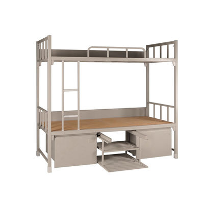 Double militaire Decker Bed With Drawer Lockers de Metla de lits superposés en acier d'appartement