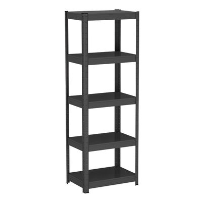 organisateur en acier Metal Storage Shelves du noir 5-Shelf pour la maison