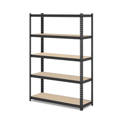 Support en acier de muscle de stockage d'étagère de la maison 5 d'entrepôt avec la couche en bois