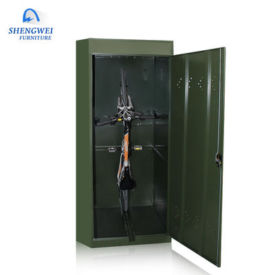Casiers de stockage verts de vélo en métal de Verticle de meuble de rangement en métal avec la serrure