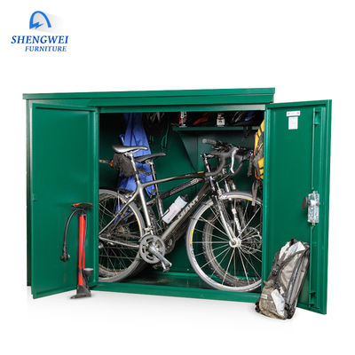 L'anti casier de stockage de bicyclette en métal de rouille imperméabilisent les meubles extérieurs