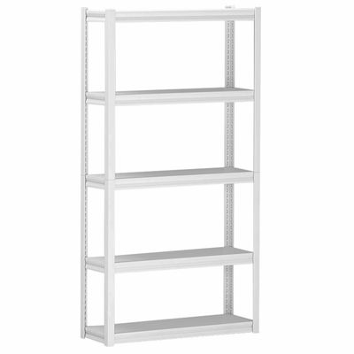 5 étagères réglables de support de stockage de garage d'unité de rayonnage en métal de rangée