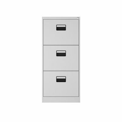 Meuble d'archivage en métal de rangées du stockage 3 de bureau avec le grand gris de tiroir de serrure