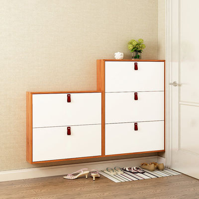 Emboutage de l'organisateur horizontal Metal Shoe Cabinet de stockage en rayons de chaussure de 2 tiroirs