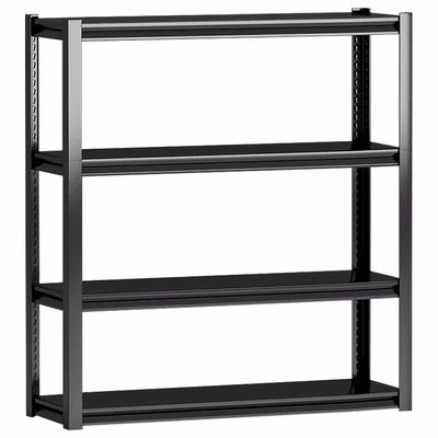 Stockage réglable de garage en métal 4 étagères de faible puissance de support en acier d'étagère de rangées