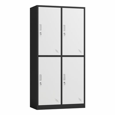Cabinet verrouillable en métal de casier de stockage de porte du bureau 4 avec des clés