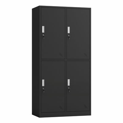 Cabinet verrouillable en métal de casier de stockage de porte du bureau 4 avec des clés