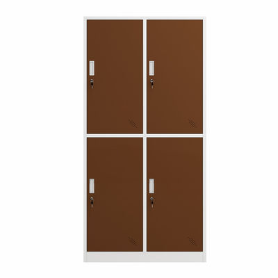 Cabinet verrouillable en métal de casier de stockage de porte du bureau 4 avec des clés