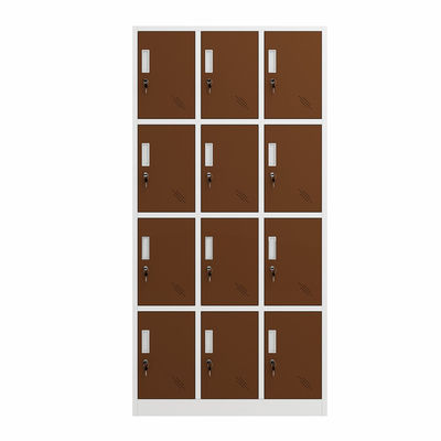 Entreposage en à la maison double de la couleur 12 de portes de bureau en métal casier de Cabinet